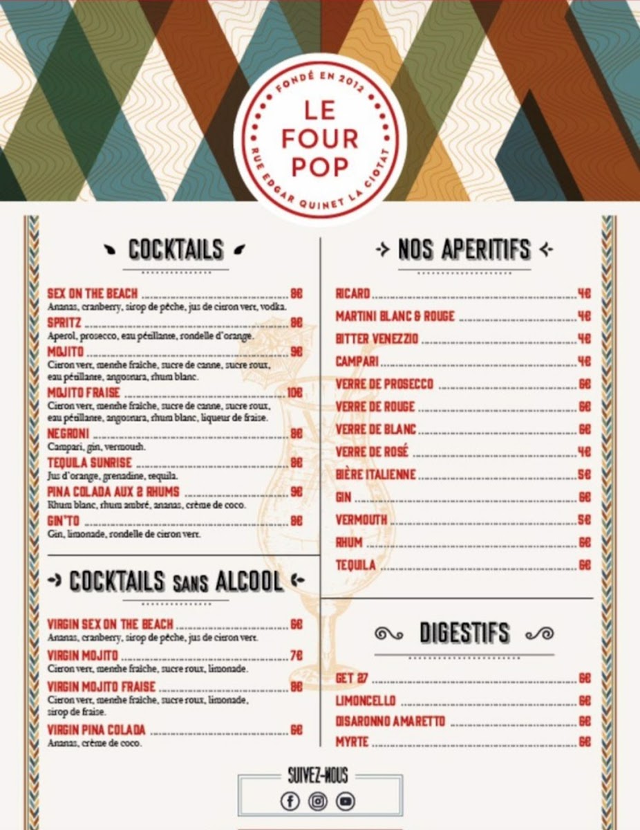 Menu Le Four Pop-7