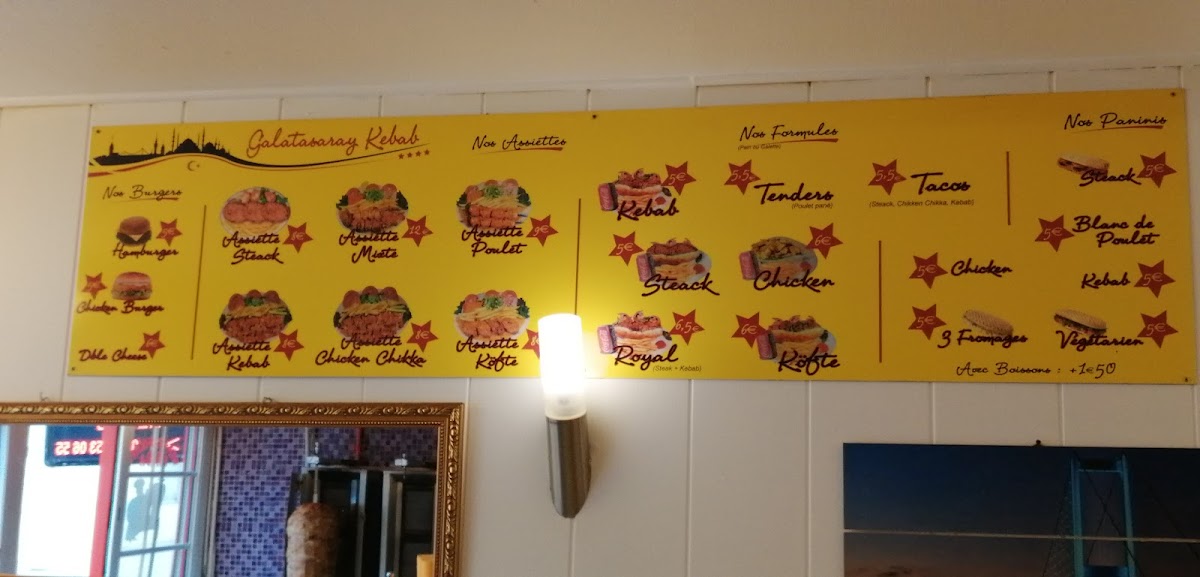 Menu Le Galatasaray-1