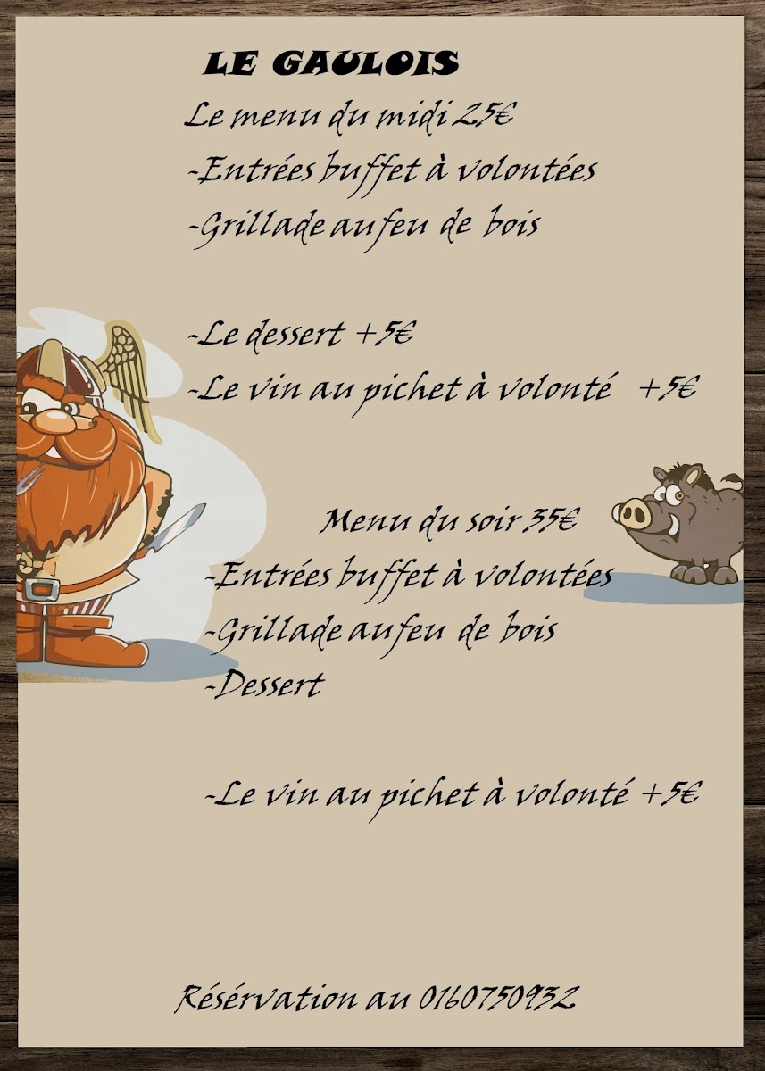 Menu Le Gaulois-1
