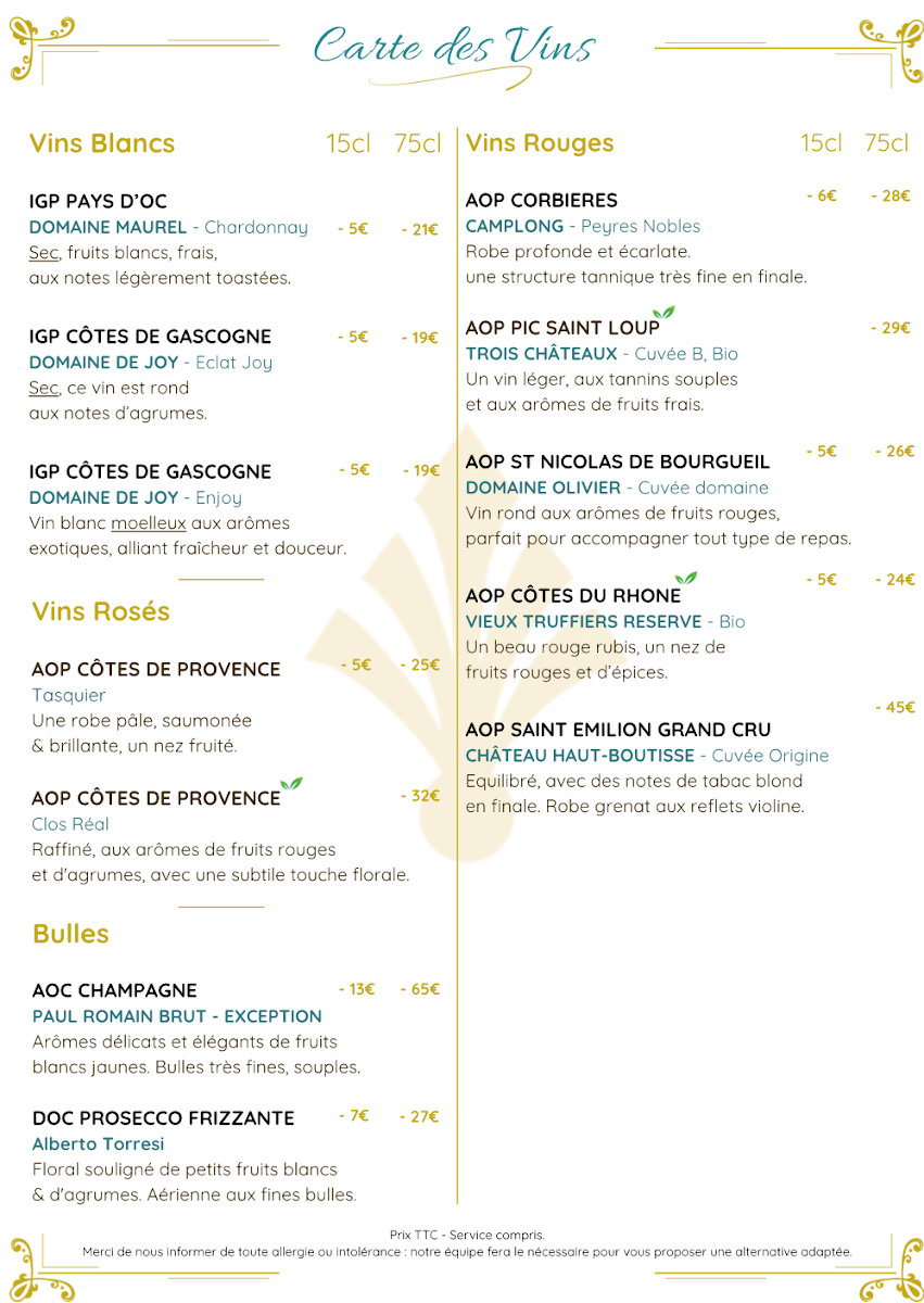 Menu Le Ghymnos-1
