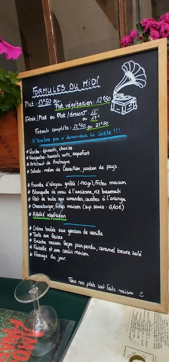 Menu Le Gramophone-10