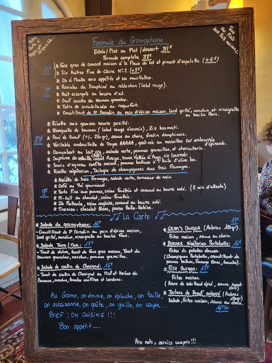 Menu Le Gramophone-6