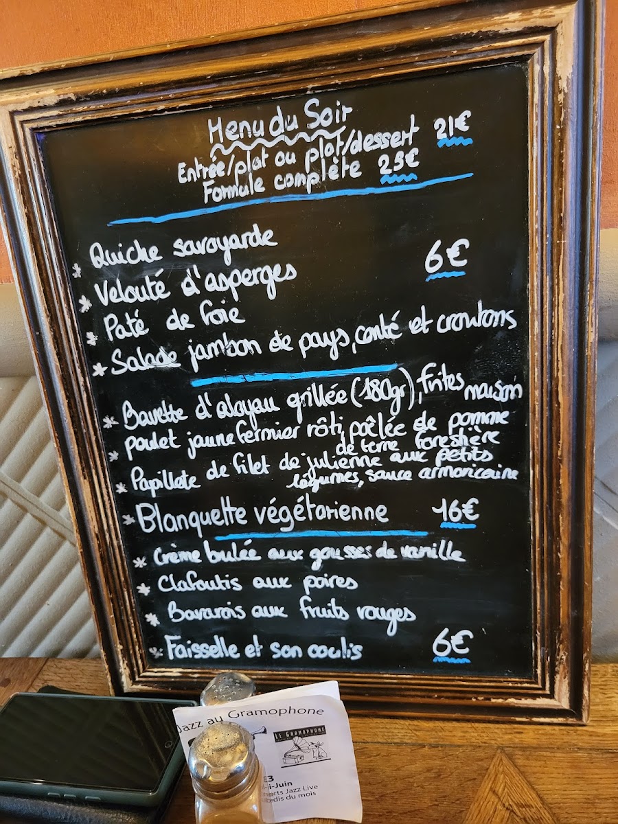 Menu Le Gramophone-8