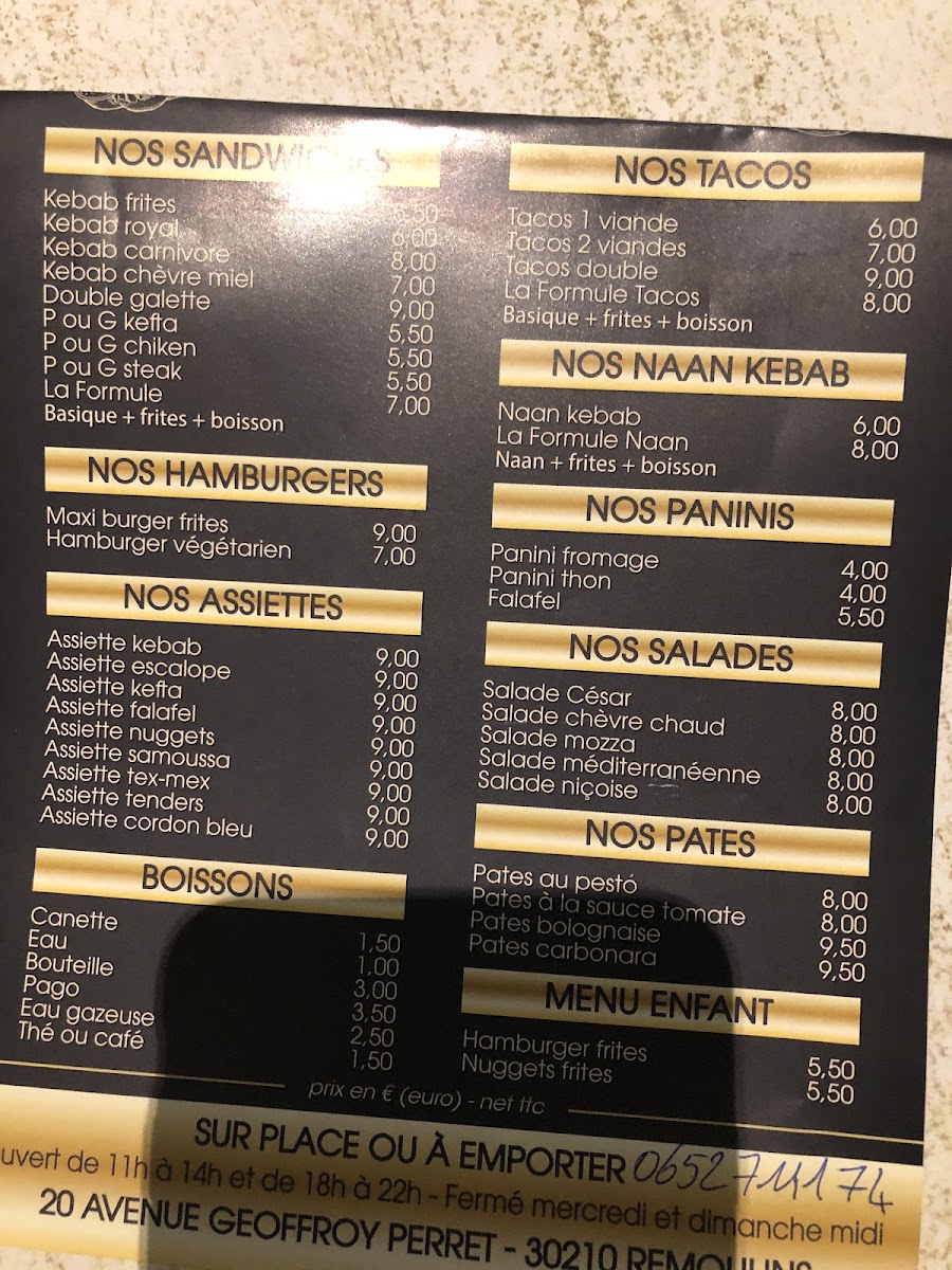 Menu Le Grec Italien-3