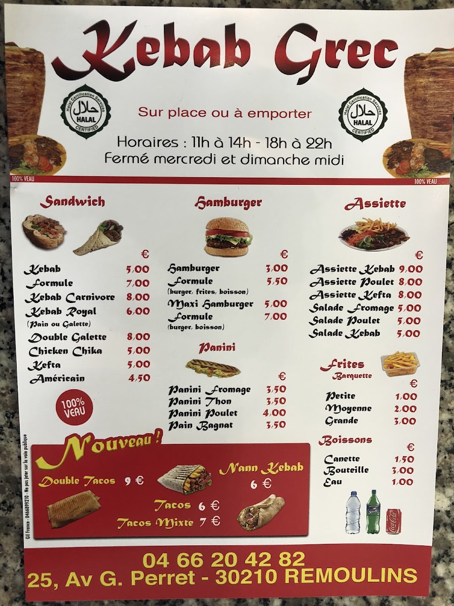 Menu Le Grec Italien-4