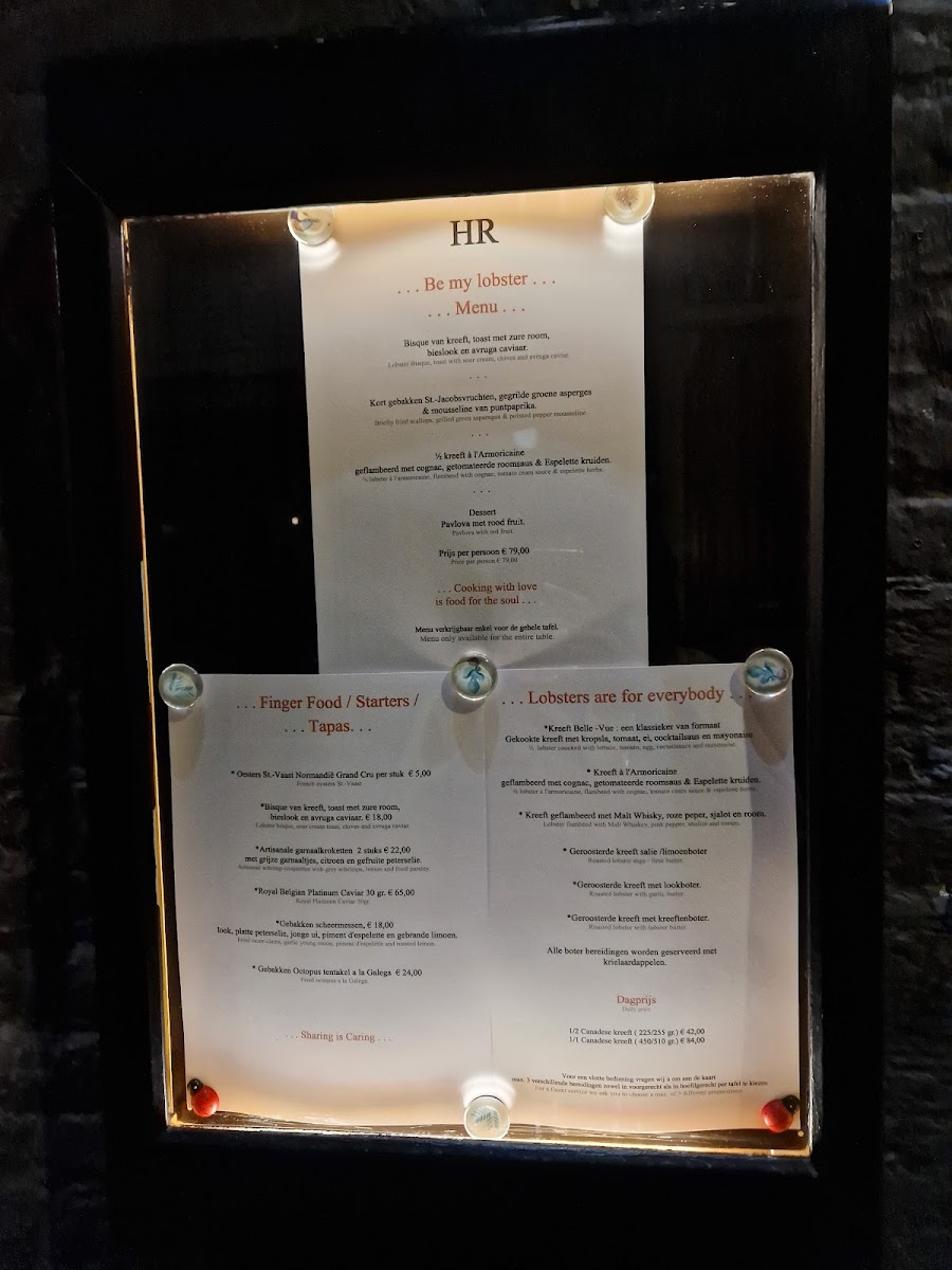 Menu Le Homard Rouge-1