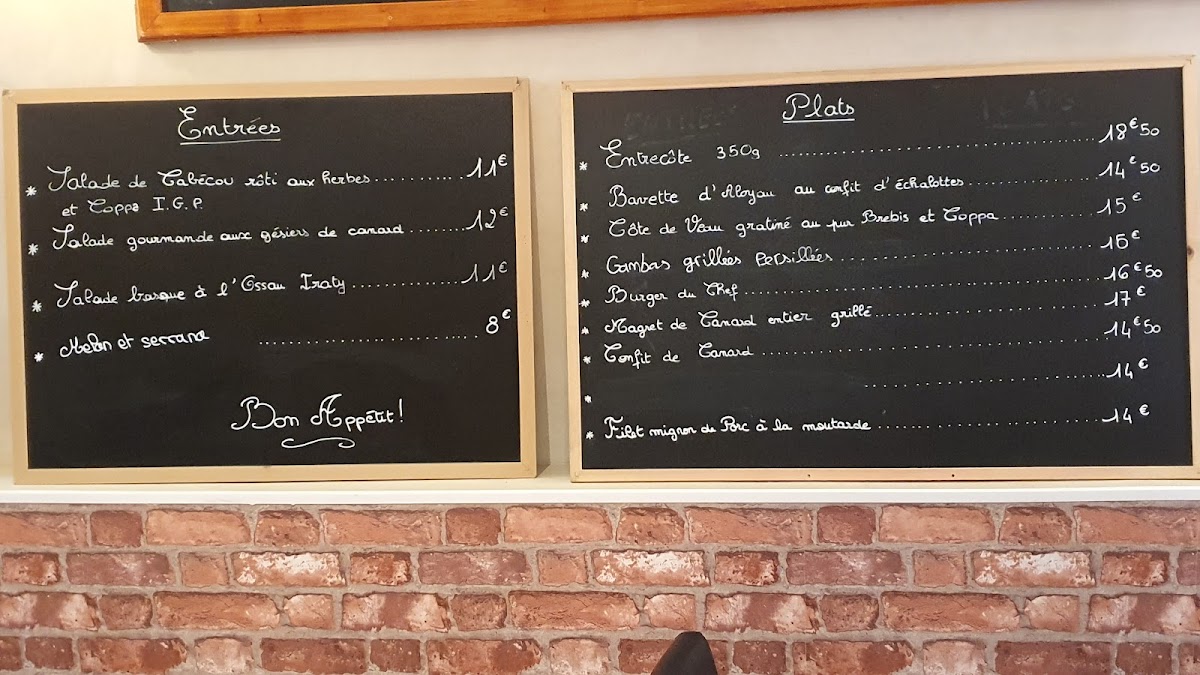 Menu Le J Et J-1