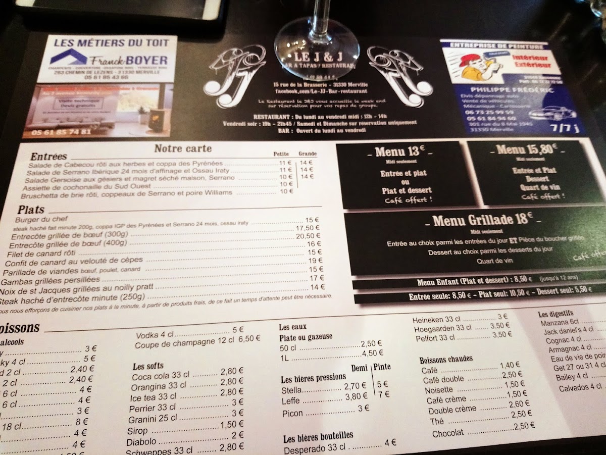 Menu Le J Et J-4
