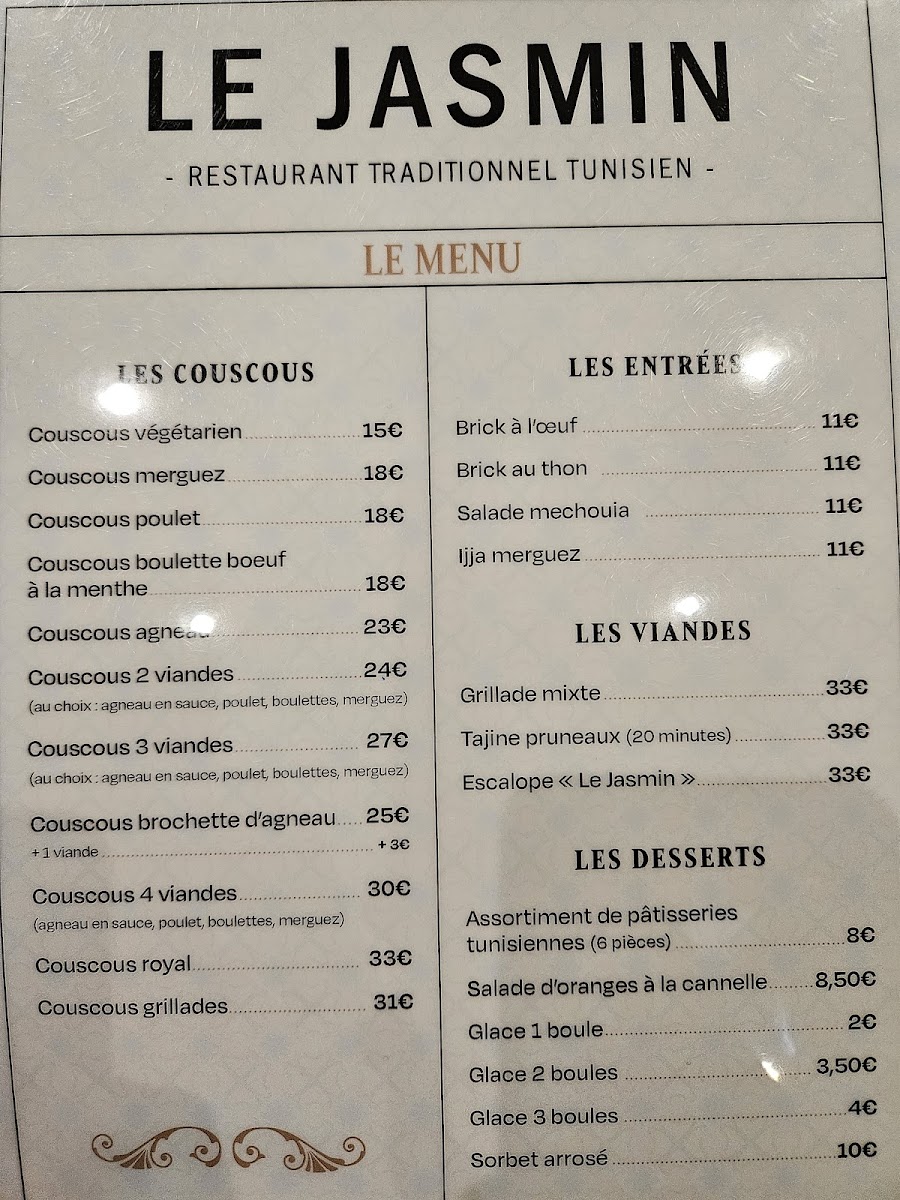 Menu Le Jasmin-1