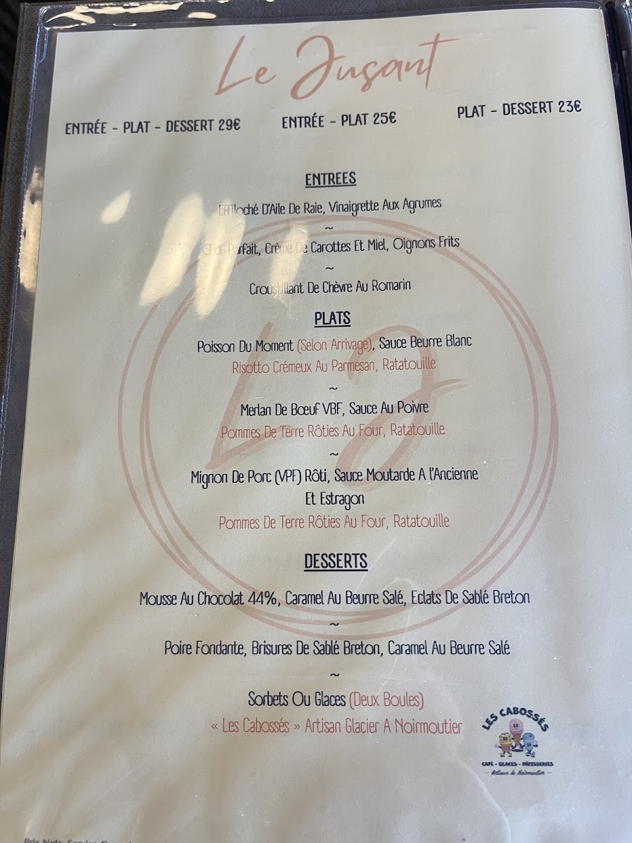 Menu Le Jusant-2
