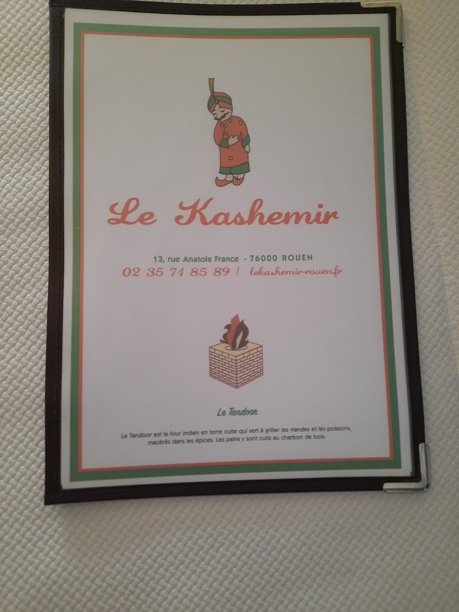 Menu Le Kashemir-1