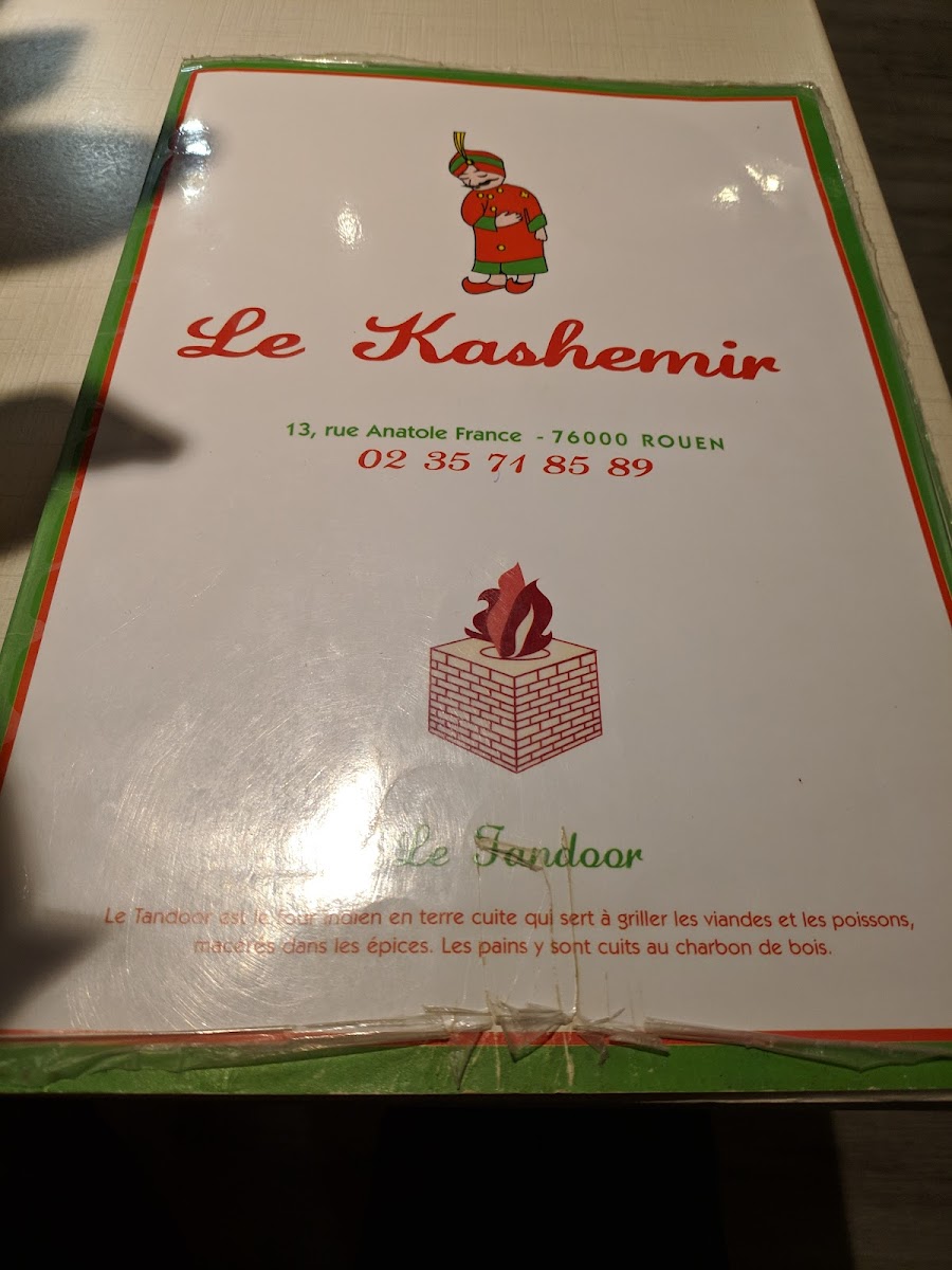 Menu Le Kashemir-2