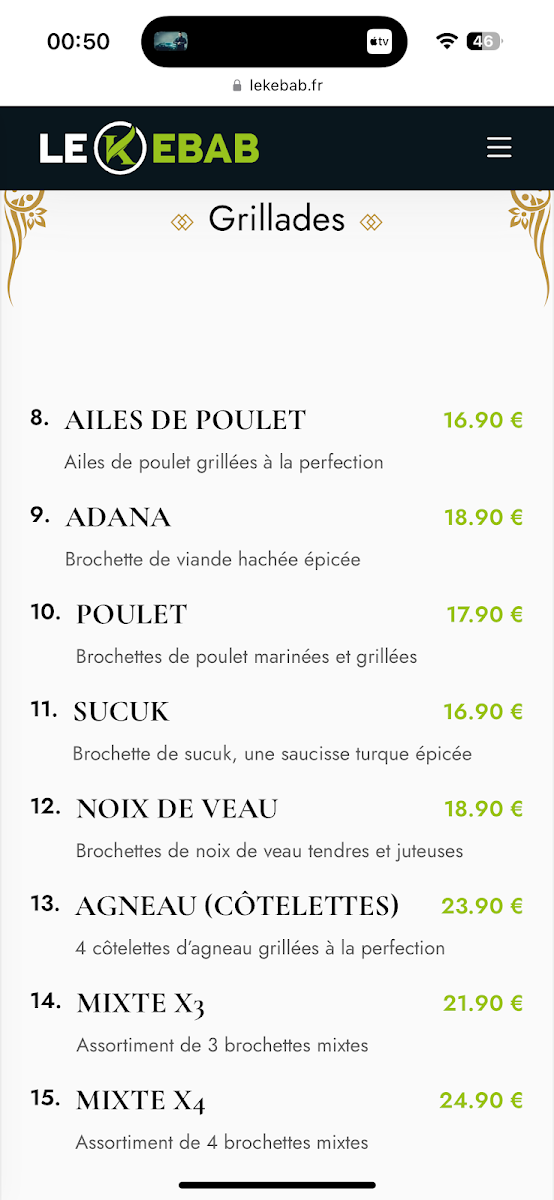 Menu Le Kebab Grill-2