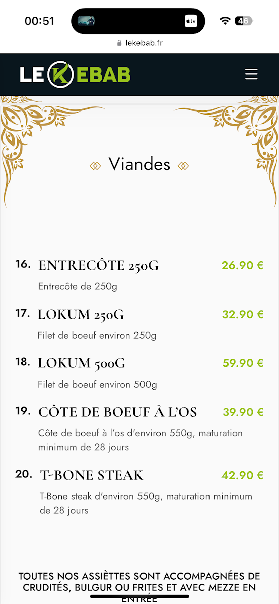 Menu Le Kebab Grill-5