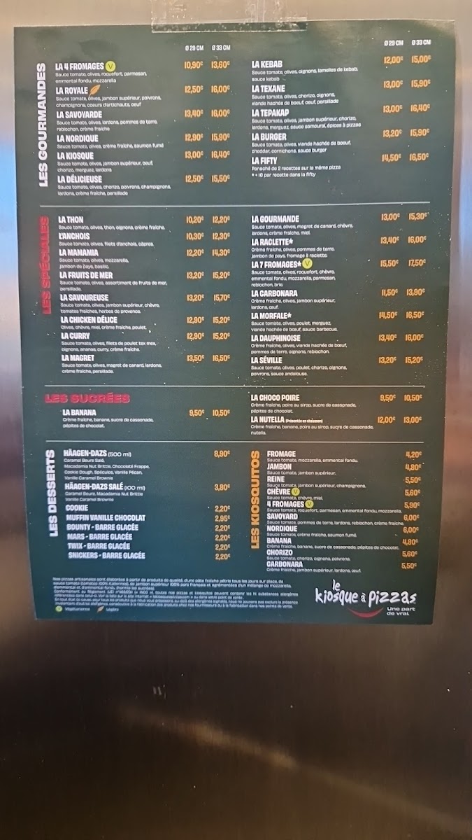 Menu Le Kiosque À Pizzas Brive - Jean Charles Rivet-2
