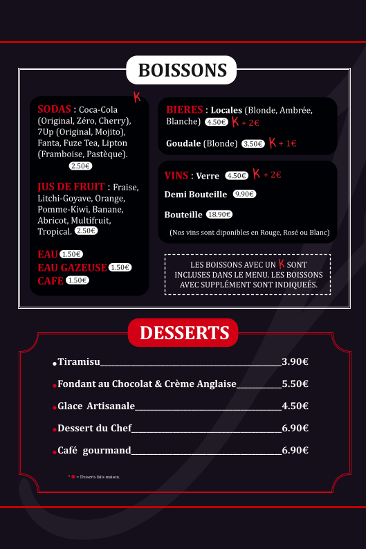 Menu Le Klub - Restaurant Burgers Challans-3