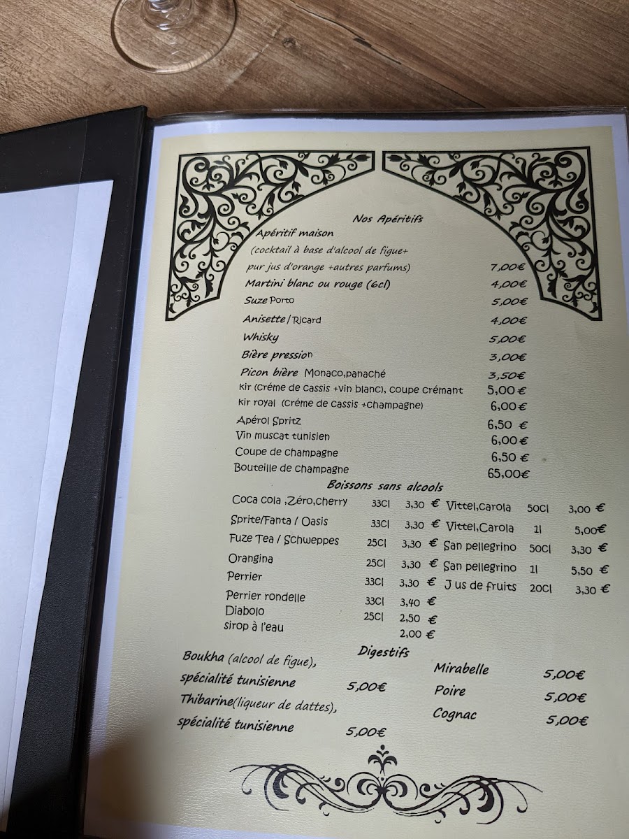 Menu Le Ksar Restaurant-10