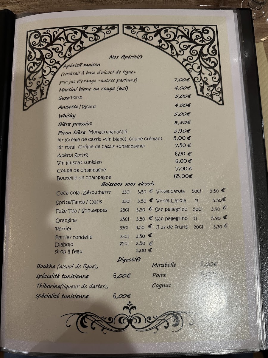 Menu Le Ksar Restaurant-8