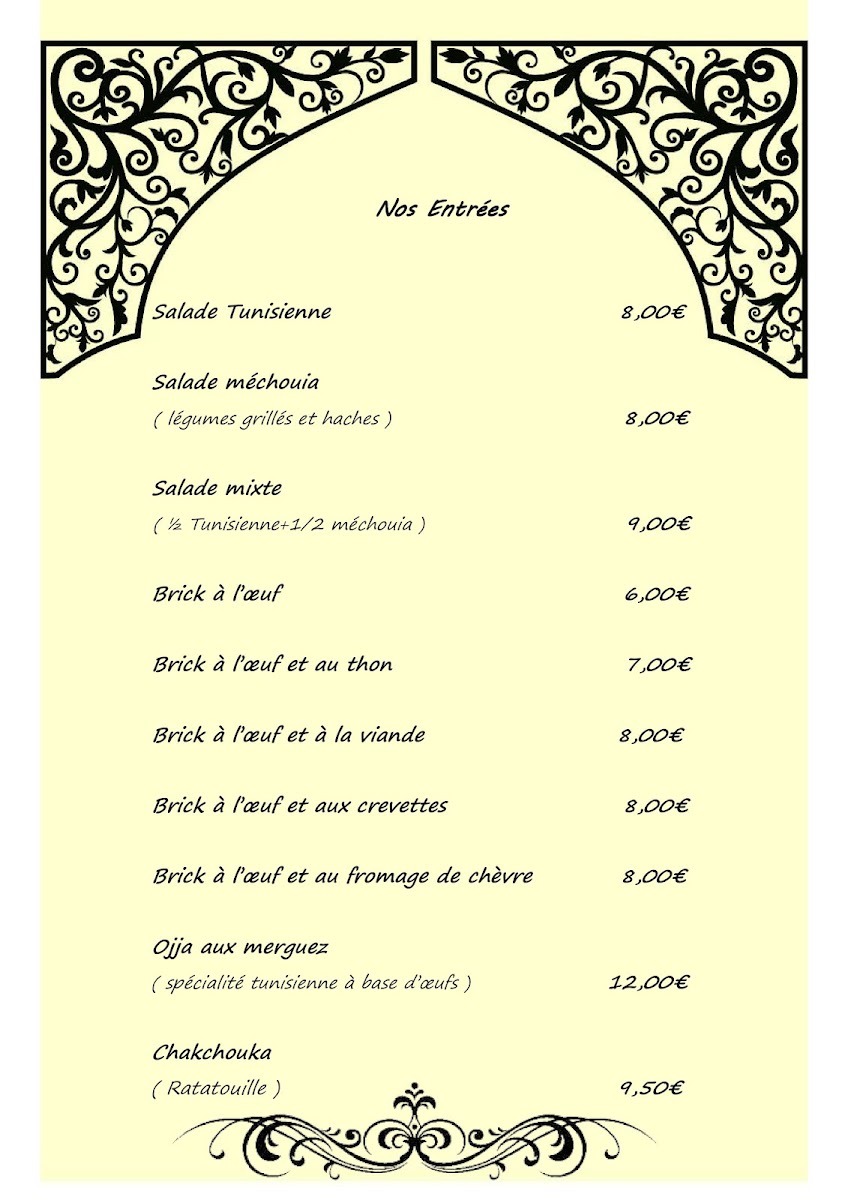 Menu Le Ksar Restaurant-9