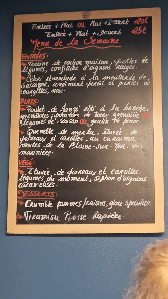 Menu Le Lion Et L'agneau-4