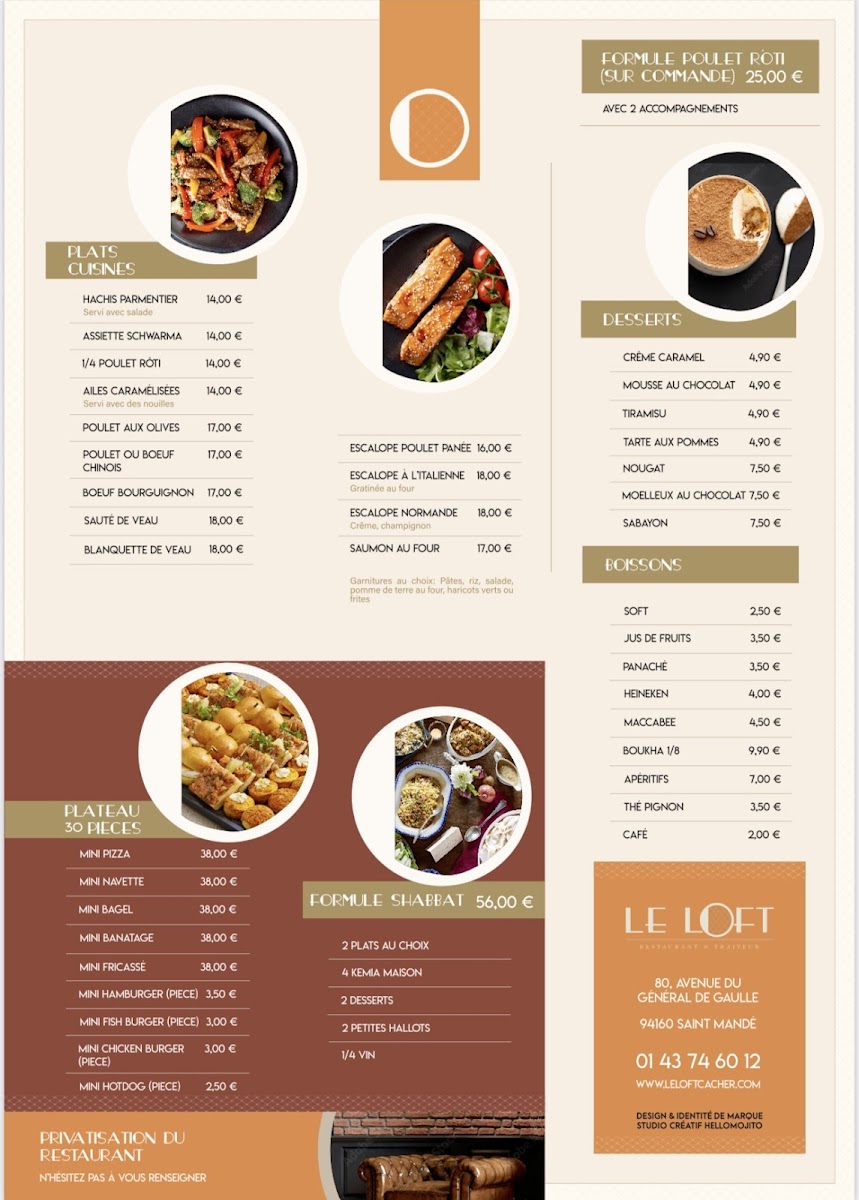 Menu Le Loft.-2