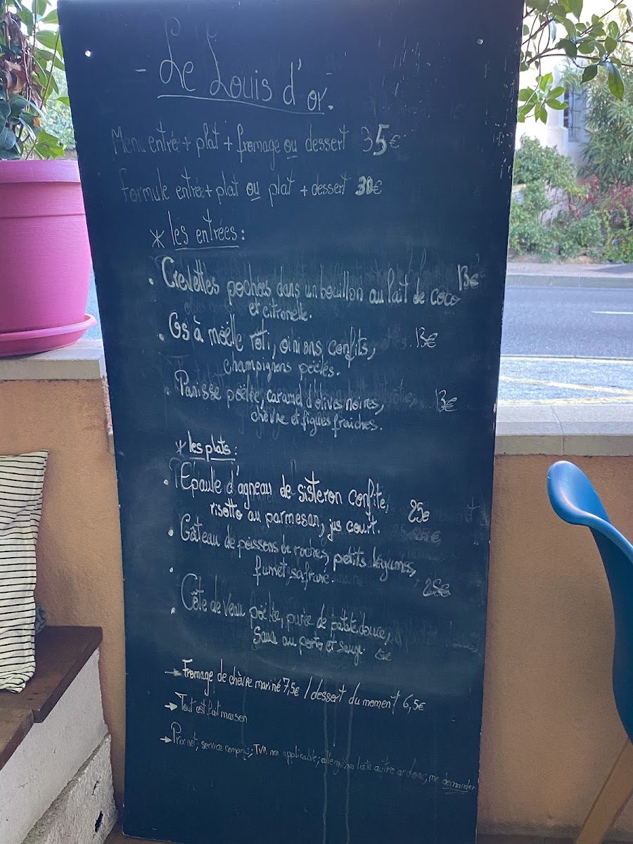 Menu Le Louis D'or-1