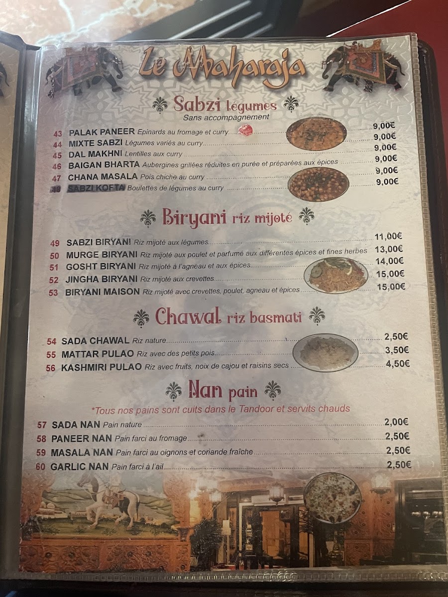 Menu Le Maharaja-2