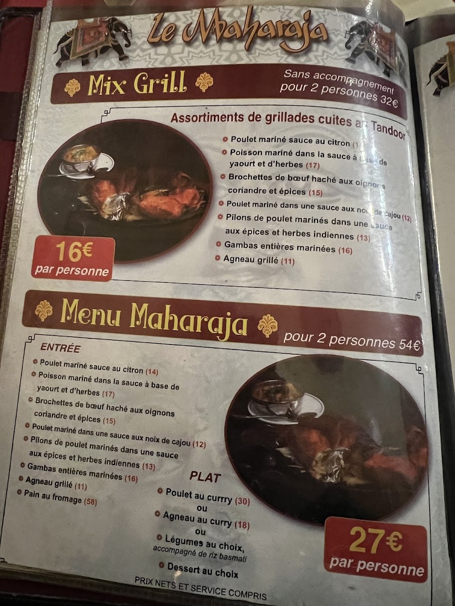 Menu Le Maharaja-7