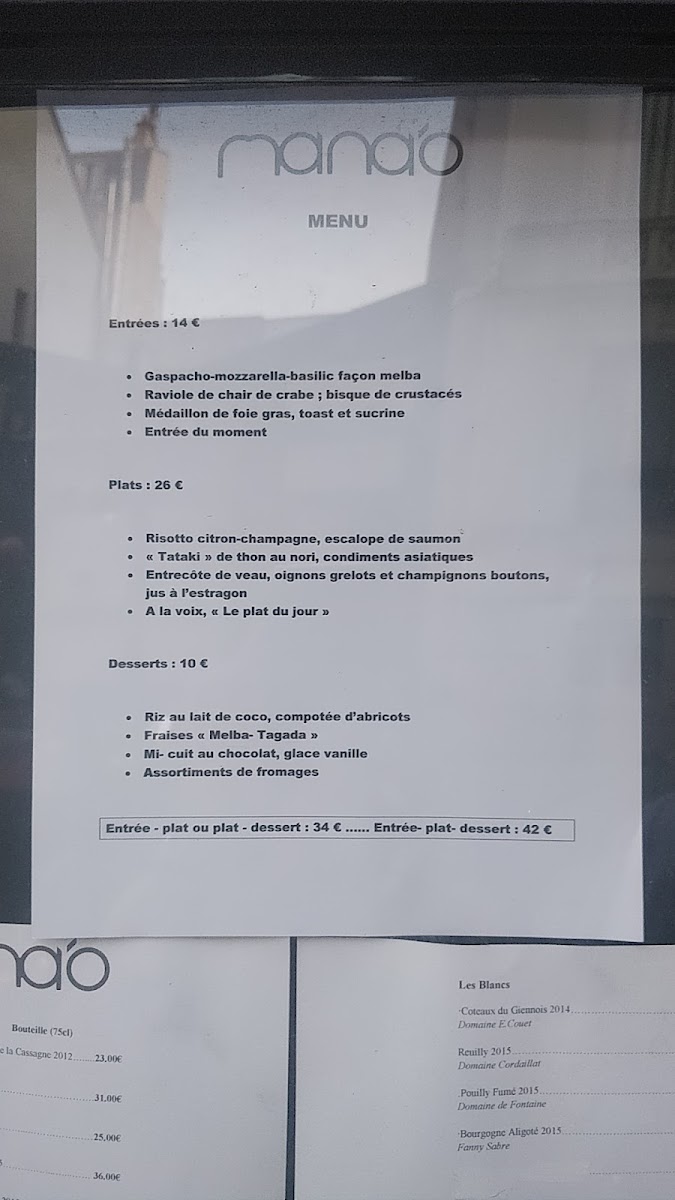 Menu Le Mana'o-2