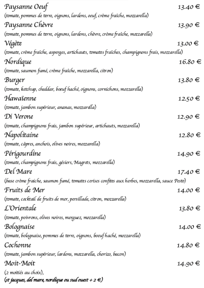 Menu Le Maranello-1