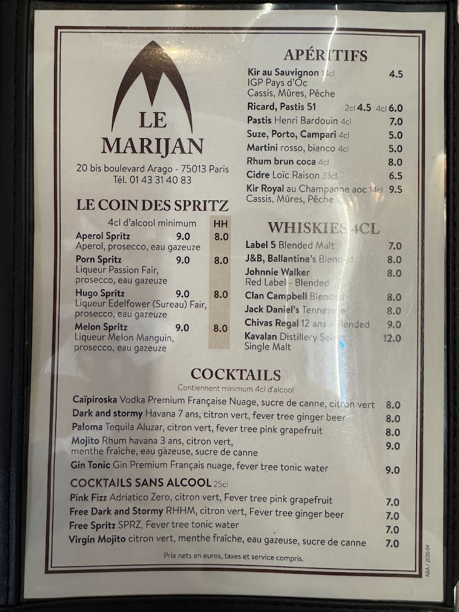 Menu Le Marijan-7