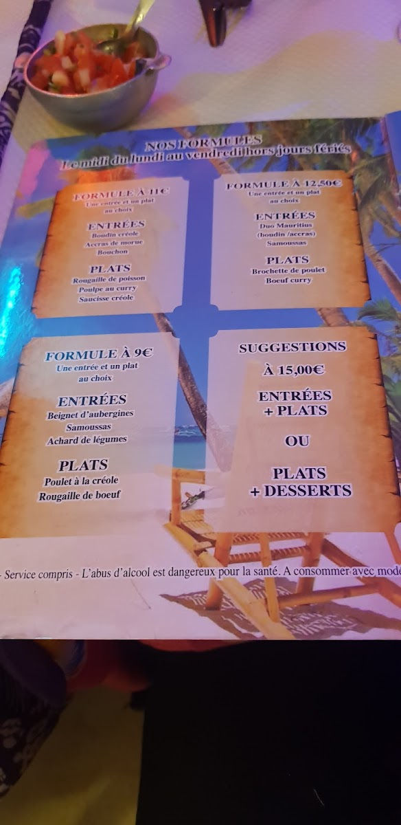 Menu Le Mauritius-10