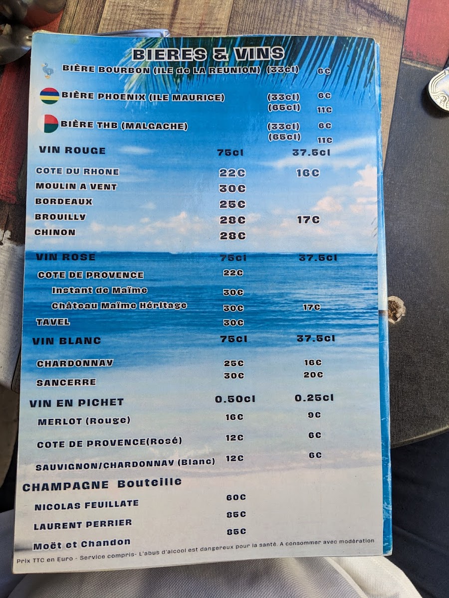 Menu Le Mauritius-2