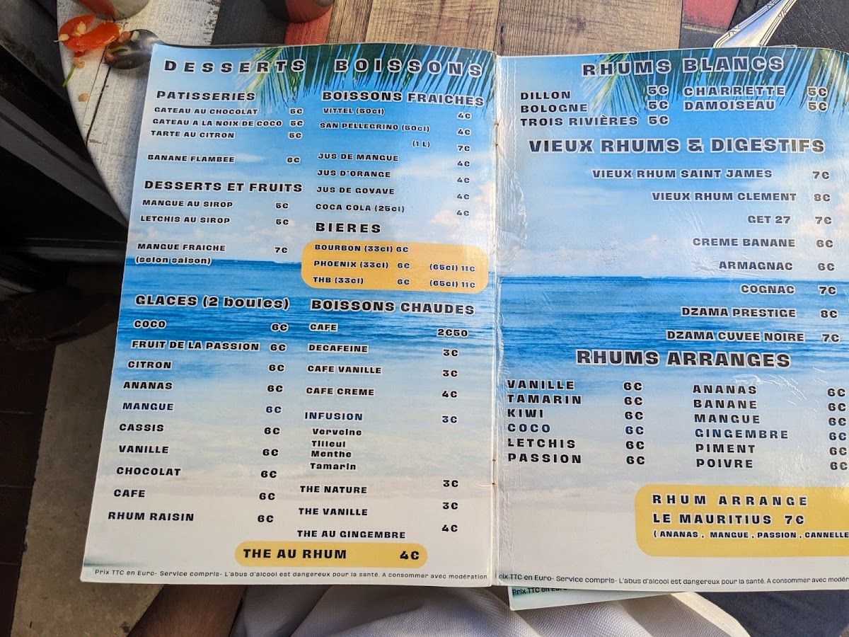 Menu Le Mauritius-5