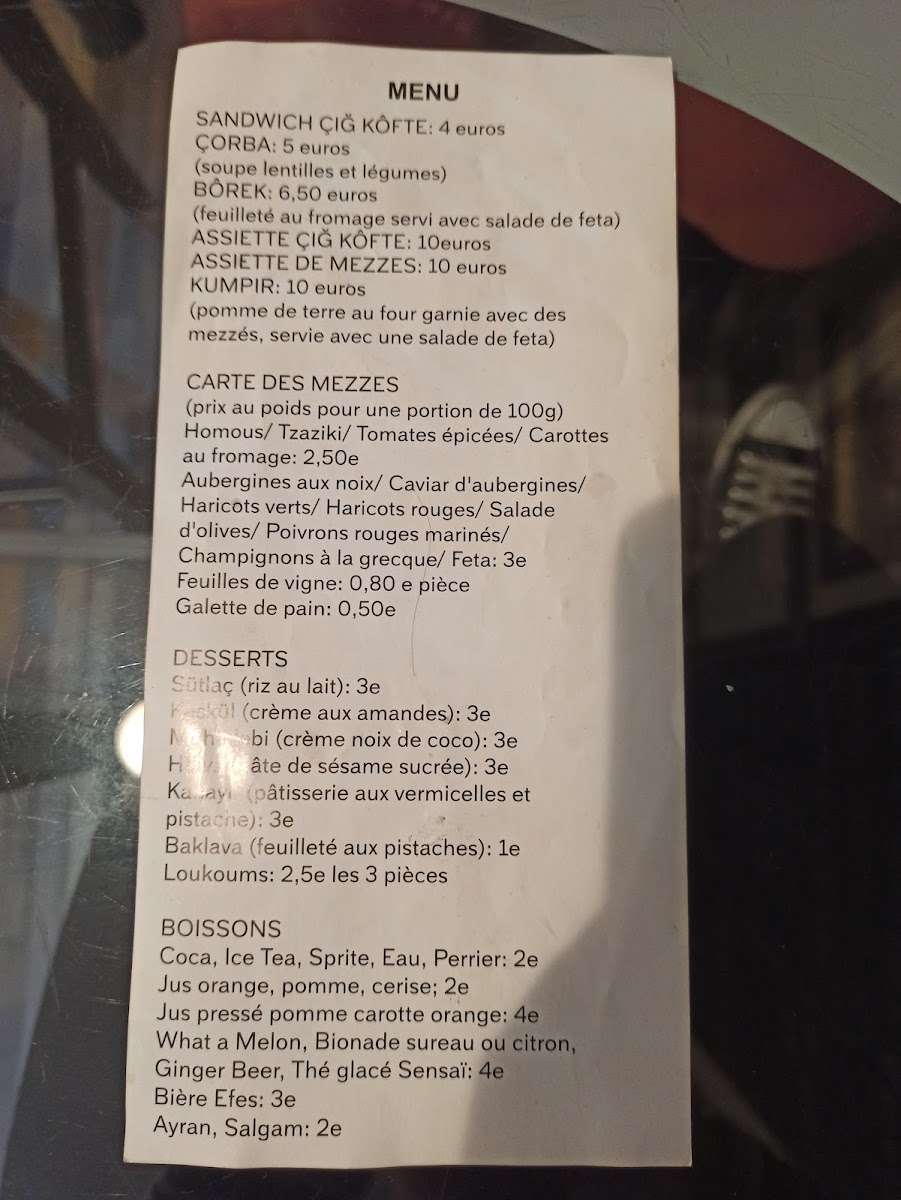 Menu Le Mezze Du Chef Çig Köfte-6