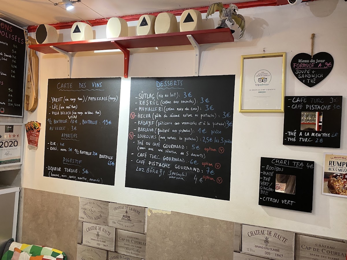 Menu Le Mezze Du Chef Çig Köfte-8
