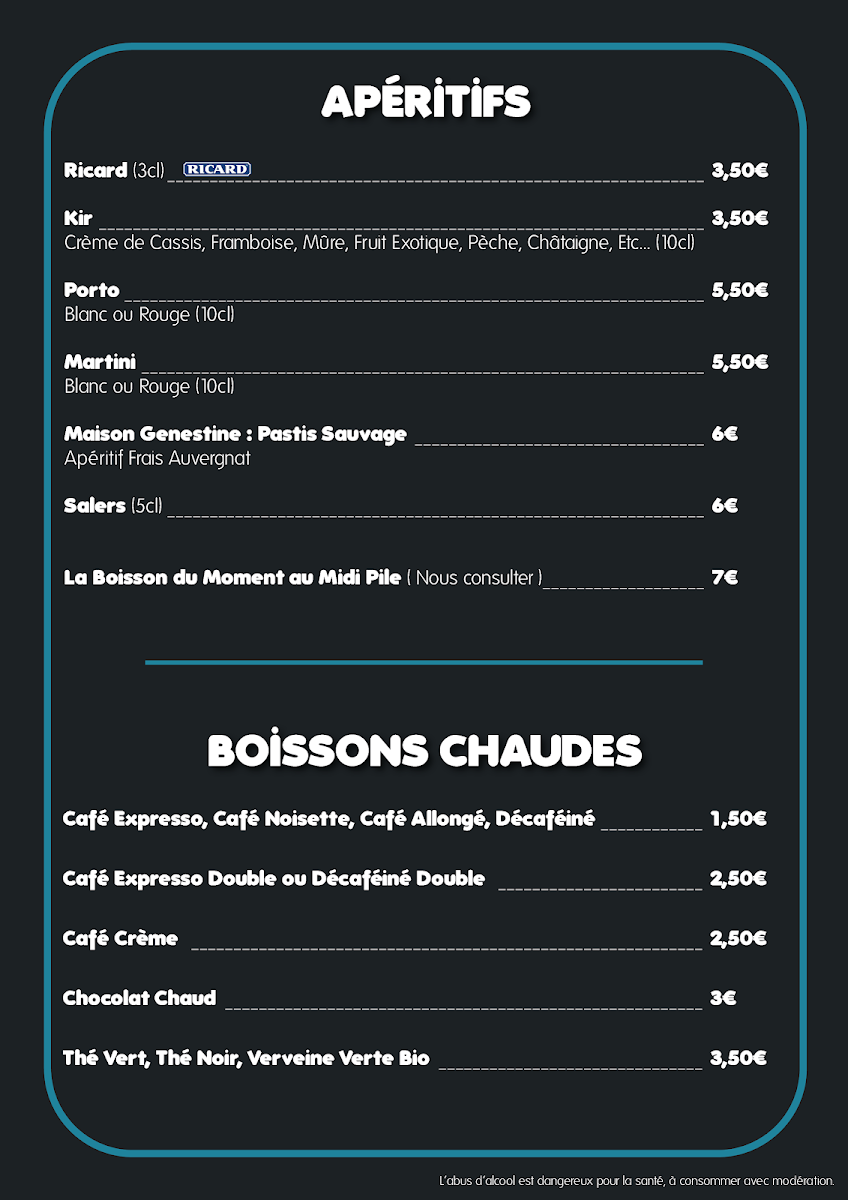 Menu Le Midi Pile-6