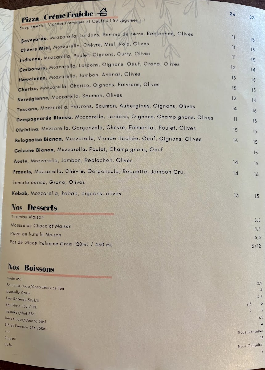 Menu Le Mood Pizzeria-1