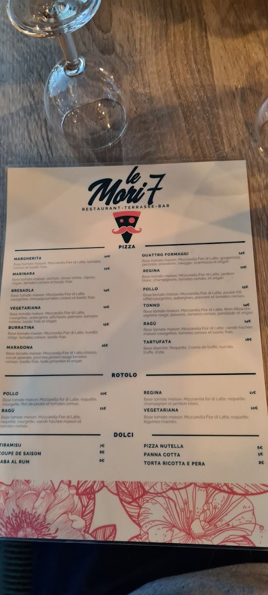 Menu Le Mori 7-6