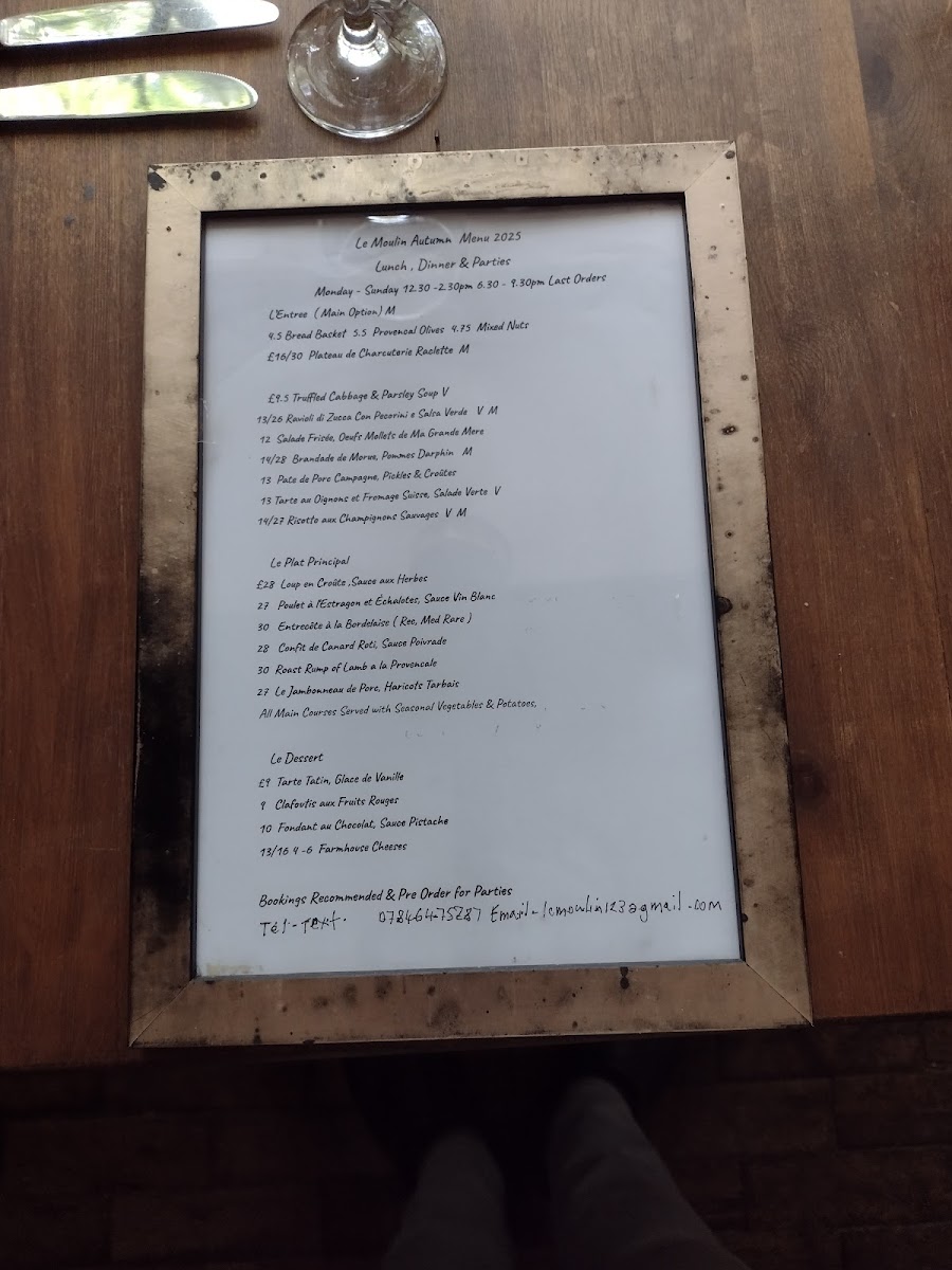 Menu Le Moulin Restaurant-4