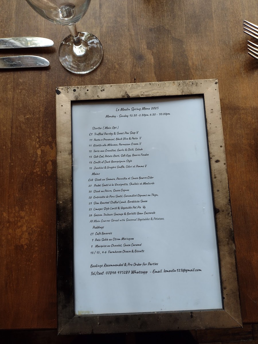 Menu Le Moulin Restaurant-5