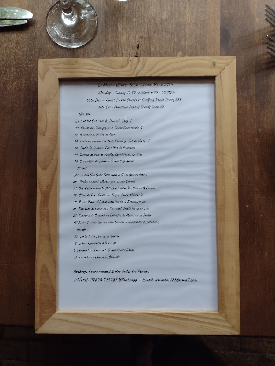 Menu Le Moulin Restaurant-8