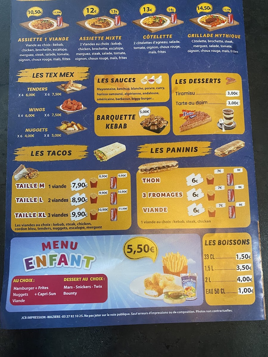 Menu Le Mythique-1