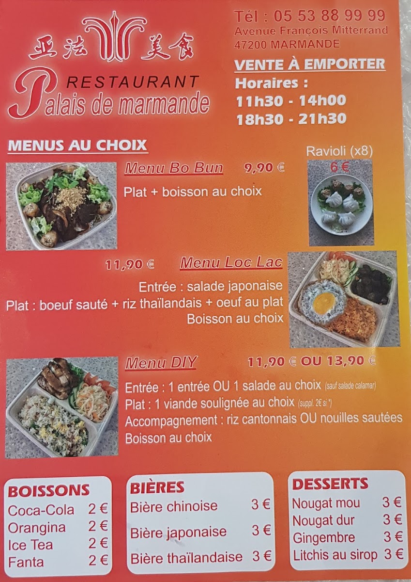 Menu Le Palais De Marmande-5