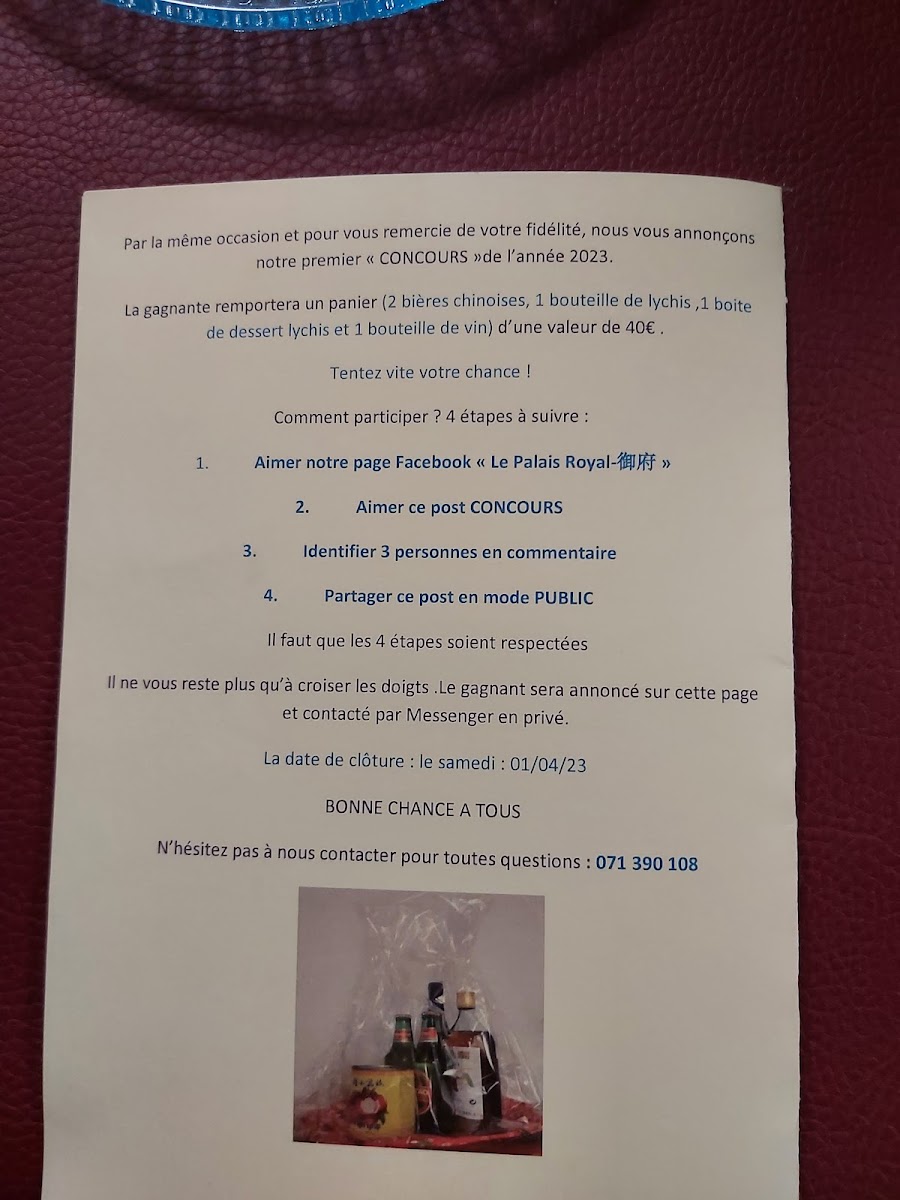 Menu Le Palais Royal-10