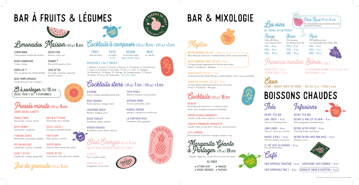 Menu Le Paradis Du Fruit Atlantis - Saint-Herblain-1