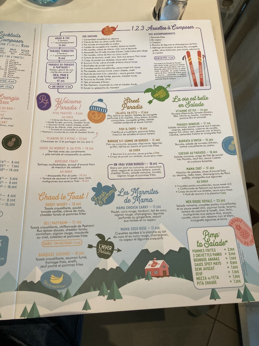 Menu Le Paradis Du Fruit Atlantis - Saint-Herblain-2