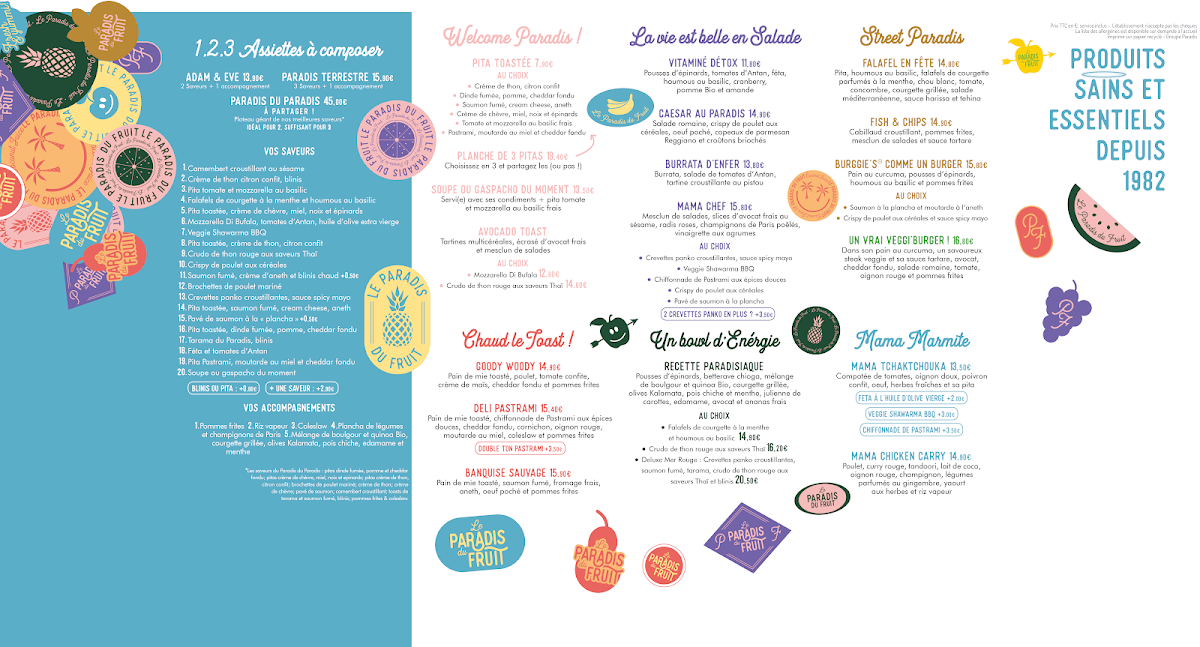Menu Le Paradis Du Fruit Atlantis - Saint-Herblain-7