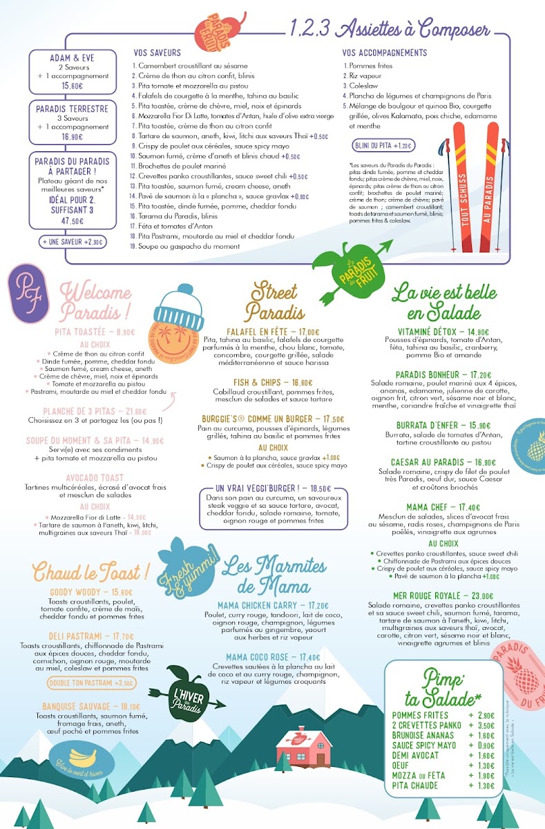 Menu Le Paradis Du Fruit-10