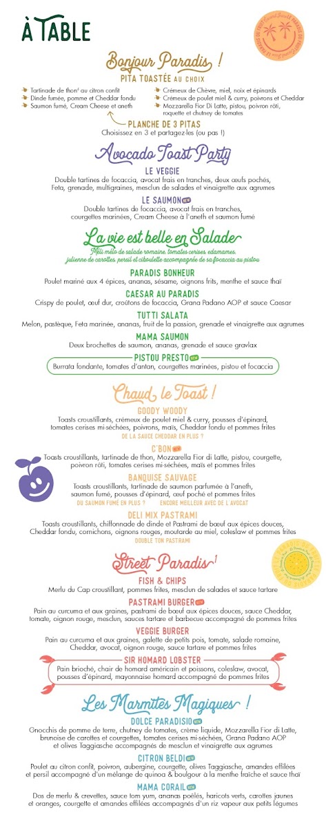 Menu Le Paradis Du Fruit-5